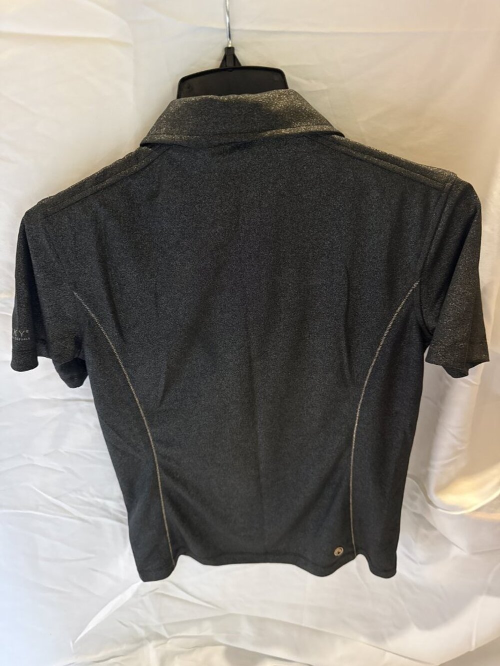ANKY Technical Casuals Black Sparkle Polo